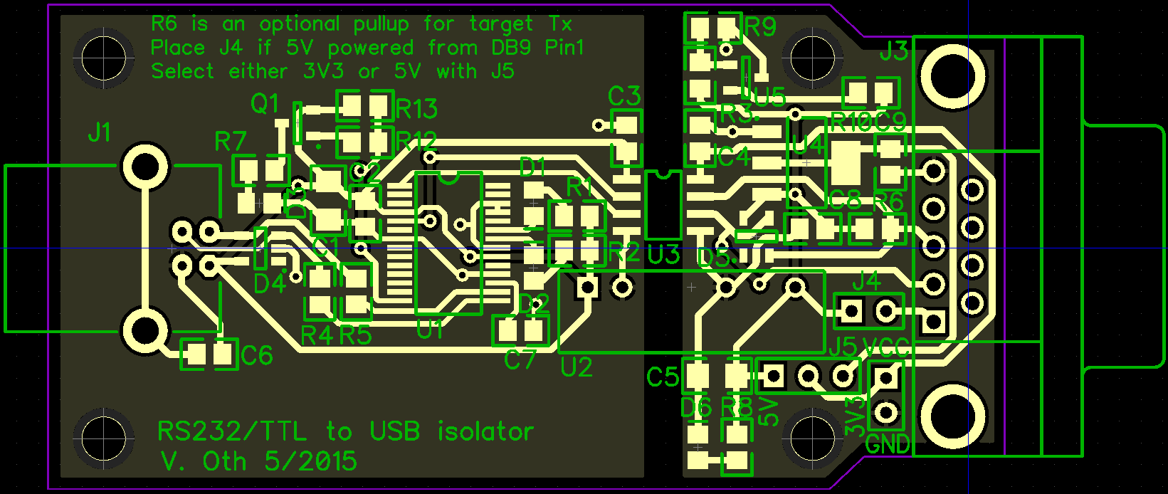 RS232 TTL USB Isolator